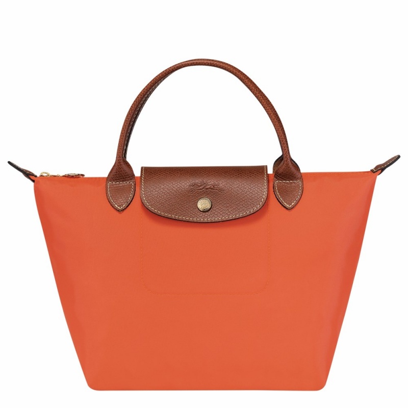 Orange Longchamp Le Pliage Original S Women's Handbags